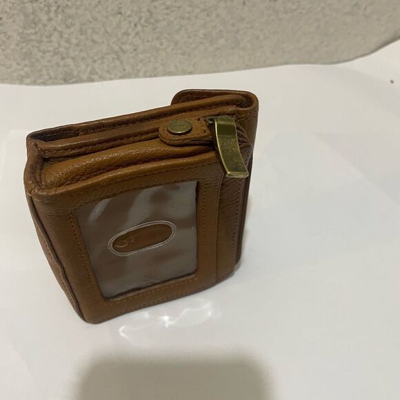 Fossil  Leather Wallet Bi-Fold Snap Zipper Credit Card ID Holder - Picture 5 of 9